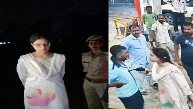 हरदोई पेट्रोल पंप विवाद; हरदोई में रिवाल्वर तान कर युवती बोली - इतनी गोलियां मारूंगी... घरवाले पहचान नहीं पाएंगे